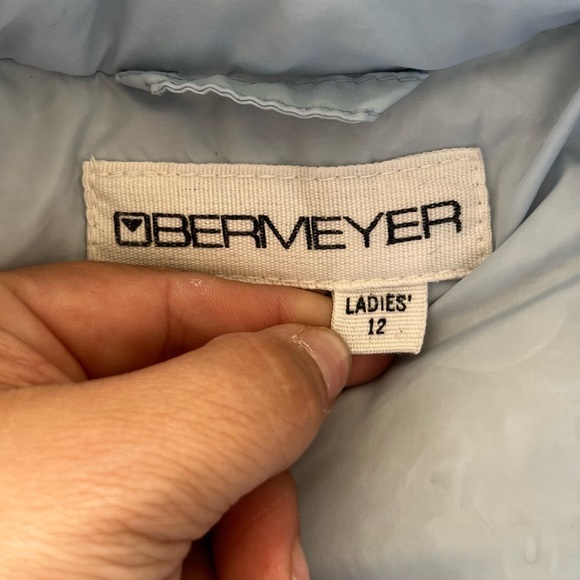 Vintage 1970s Obermeyer Women’s Dominique Powder Blue Goose Down Ski Jacket - Picture 3 of 11